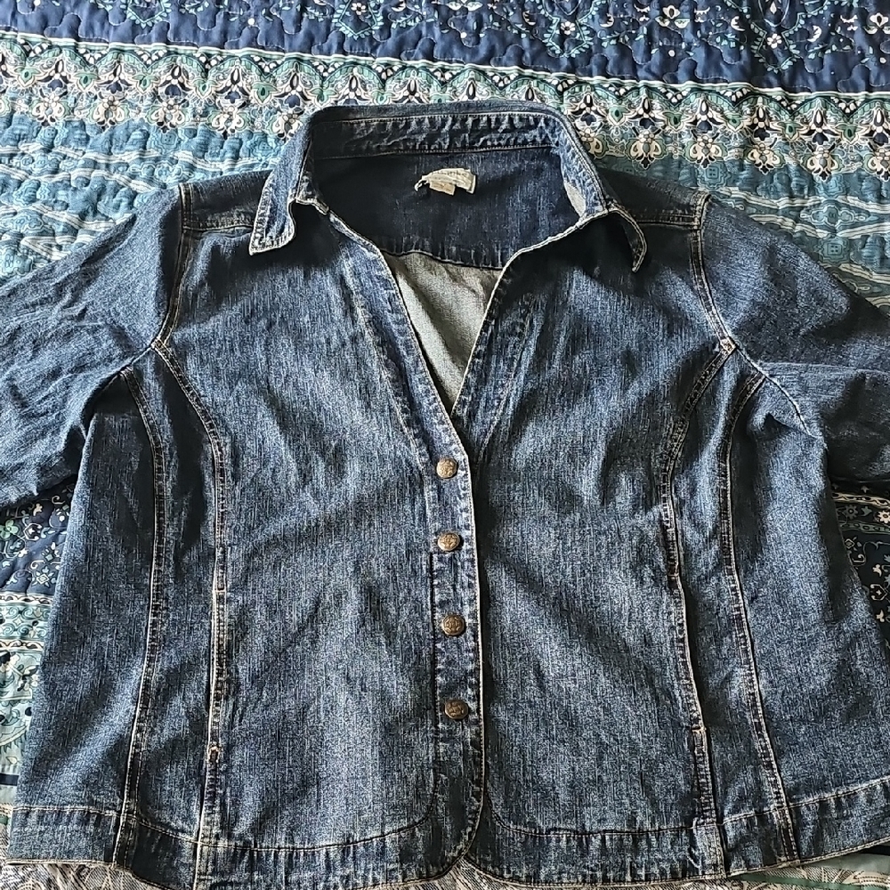 CJ Banks Stretch Denim Jacket
